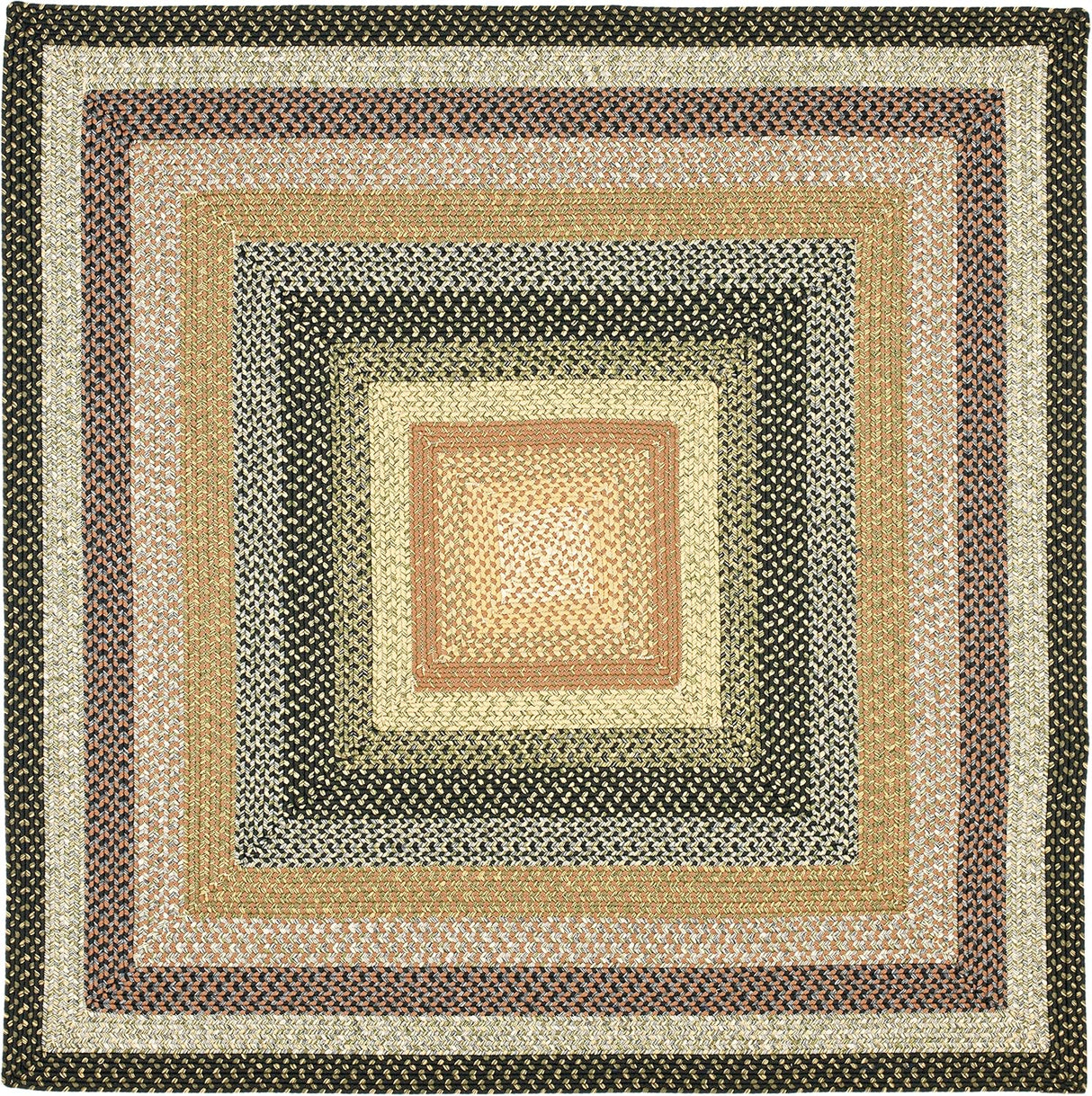 Alfombra Acento Trenzada Reversible, Ideal para Áreas de Tráfico (BRD308A)