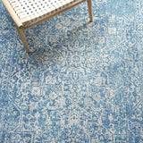 Alfombra de área, diseño oriental desgastado, modelo EVK256C