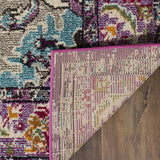Alfombra Runner Boho Chic Medallón Desgastado, Modelo MNC243L