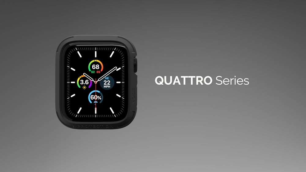 Carcasa para Apple Watch 4, color negro, Negro