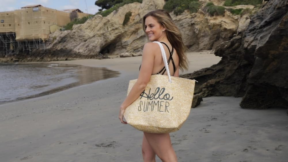 Bolso de playa para mujer tejido