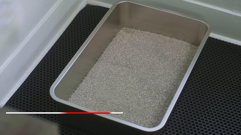 iPrimio Ultimate - Caja de arena de acero inoxidable para gatos, XL, nunca absorbe olores, manchas o óxido, sin residuos de construcción, fácil limpieza, diseñada por propietarios de gatos (1 sartén)