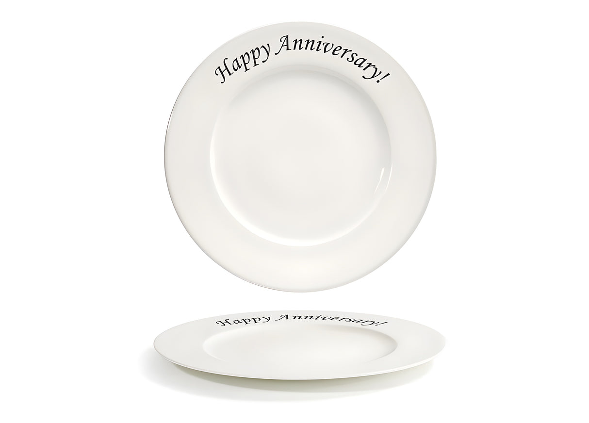 Plato Redondo Catalyst® 10.62" - Paquete de 6 pcs, Aniversario