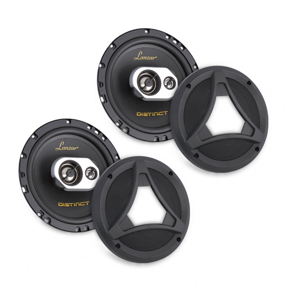 Parlante o Altavoz universal de 3 vías negro LANZAR DCT65.3