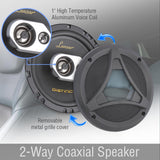 Parlante o Altavoz universal de 3 vías negro LANZAR DCT65.3