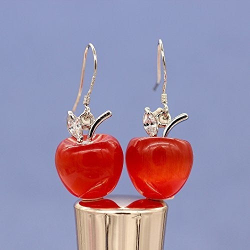 zarcillos De Piedra Roja Para mujer