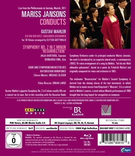 Mariss Jansons Dirige Mahler [blu-ray]
