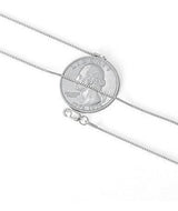 24 Pulgadas Collar De Cadena De Caja De 0.8 Mm 925 Collar