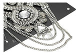 Lanue Mujeres Tribal Étnico Boho Beads Coin Borlas Collares