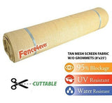 Fence4ever 8 Pies X 25 Pies 8 'x 25' Bronceado Beige