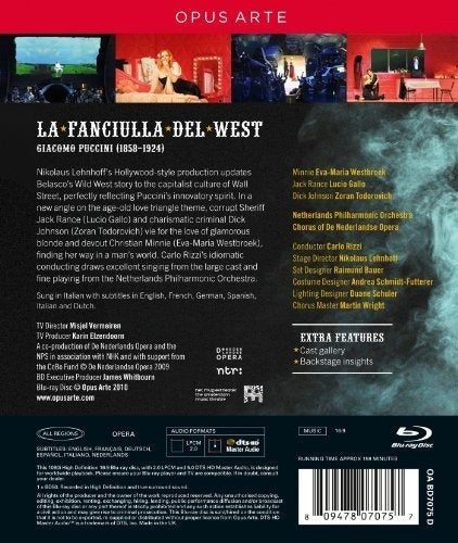 Puccini: La Doncella Del Oeste [blu-ray]