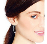 Pendientes De Aro De Plata Esterlina Ovales Modernos .925