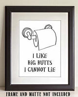 Cuadro Me Gustan Los Culos Grandes No Puedo Mentir  11x14