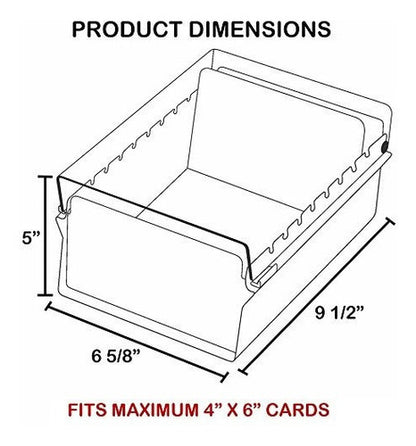 Organizador de archivos de Tarjeta Acrimet 4 X 6