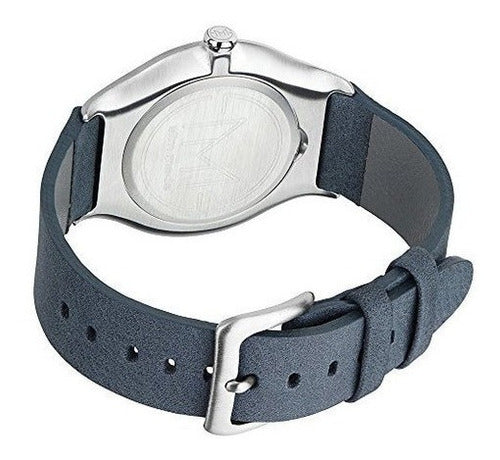 Reloj unisex extraplano en plateado  negro