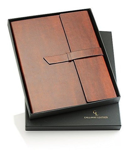 Carpeta De Cartera De Cuero Padfolio De Gallaway: Perfecta