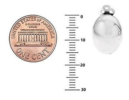 Pendientes De Plata De Ley Ovalados Con Clip 13x16 Mm