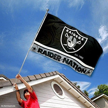 Bandera de dos lados Oakland Raiders Nation