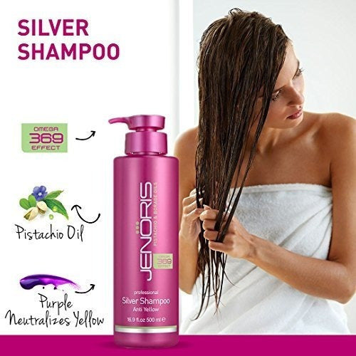Jenoris Silver Shampoo 16.9 Fl.oz /500 Ml Productos
