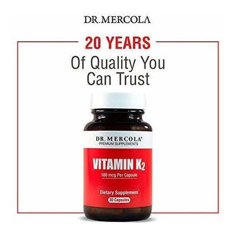 Suplemento De Vitamina K2 De Dr. Mercola - 30 Cápsulas -