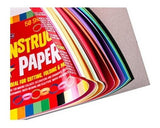 Papel de construcción grande para niños, 10 colores surtidos