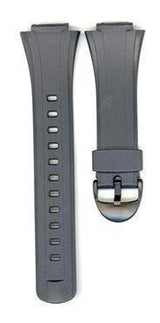 Correa De Reloj Genuina Casio Resina Negra