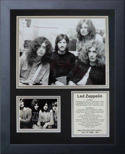 Las Leyendas Nunca Mueren Led Zeppelin Early Photo Framed