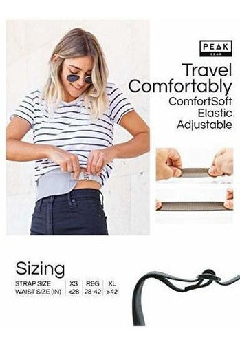 Money Belt de perfil delgado Con Seguro Antirrobo