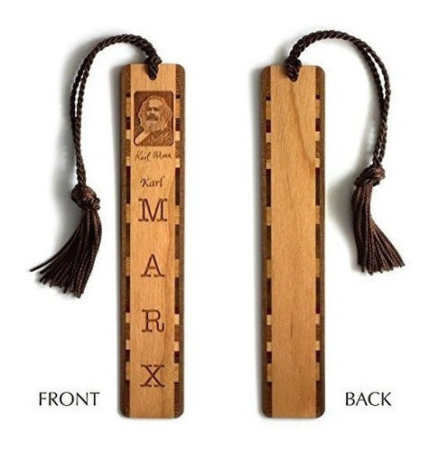 Foto De Karl Marx Con Marcador De Madera Grabado Con Firma