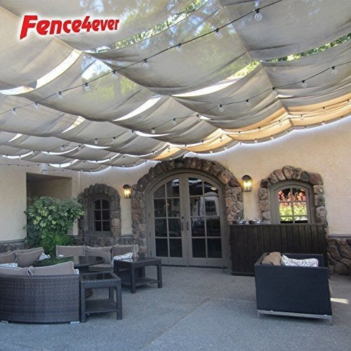 Fence4ever 8 Pies X 25 Pies 8 'x 25' Bronceado Beige