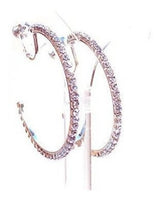 Pendientes De Aro De Cristal En Tono