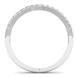 Anillo De Bodas de Oro Blanco 14k