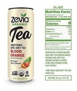 Zevia Organic Earl Grey Tea Orange Blood, 12 unidades, Bebida