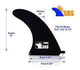 Aleta para tabla de surf y tabla de remo 8.0 pulgada