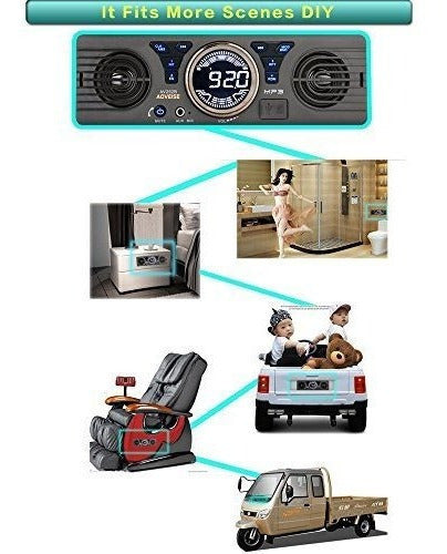 Altavoces Estéreo FM Soporte Bluetooth con puerto de tarjeta