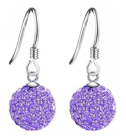 Pendientes Colgantes Con Gancho De Cristal De