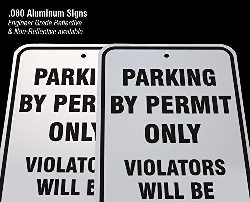 Letrero De Metal Para Estacionamiento Reservado Aluminio