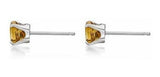 Aretes de oro blanco de 14 kt