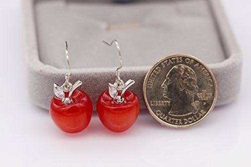 zarcillos De Piedra Roja Para mujer