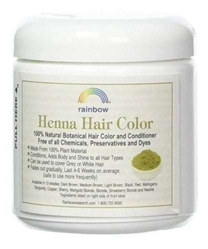 Henna Color De Cabello Y Acondicionador - Color Marron