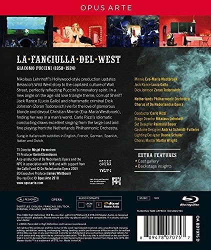 Puccini: La Doncella Del Oeste [blu-ray]