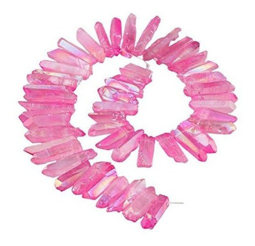 Crystal Points Cuarzo recubierto de titanio Palitos ásperos