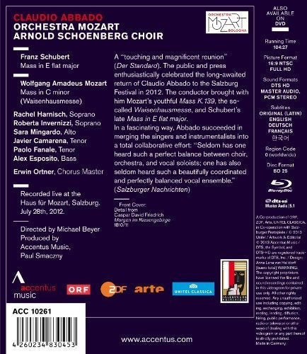 Schubert: Misa En Mi Bemol Mayor; [Blu-ray]