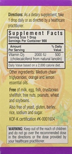 Vitamina D3 Gotas 2000  Cítricos 1