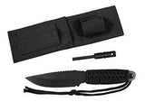 Cuchillo Rothco Paracord Con Iniciador De Fuego (negro)