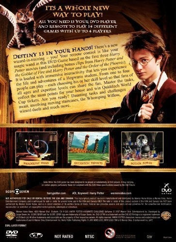 Harry Potter Interactive Dvd Game - Hogwarts Challenge