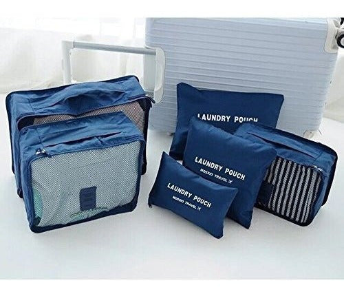 Set de 7 cubos de embalaje con bolsa pra viajar
