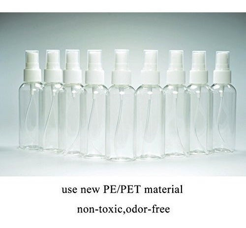 20 botellas de spray transparentes de niebla fina de 2,7 oz