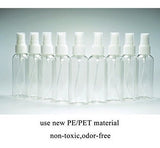 20 botellas de spray transparentes de niebla fina de 2,7 oz