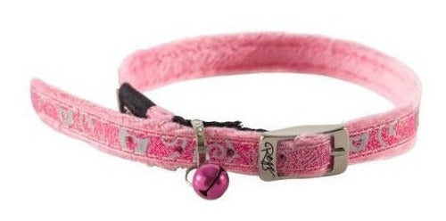 Collar con hebilla y cascabel para gatos